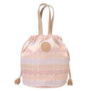 Floral Drawstring Tote Pink - One Size