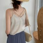 Strappy Satin Top