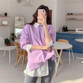 Slit-side Loose-fit Sweatshirt In 9 Colors