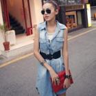 Long Denim Shirtdress Blue - One Size