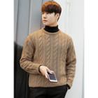 Cable-knit Colored Sweater