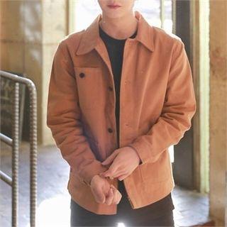 Patch-pocket Buttoned Cotton Jacket