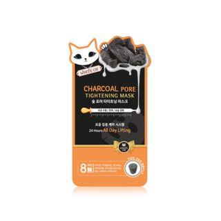 White Cat - Charcoal Pore Tightening Mask 10pcs