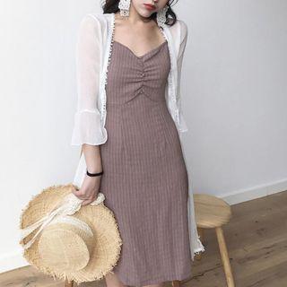 Strappy Midi Dress / Light Jacket