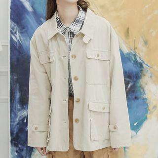 Button Military Jacket
