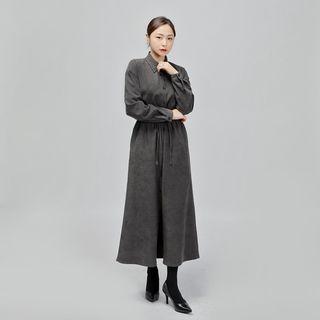 [lovb] Drawcord Maxi Shirtdress