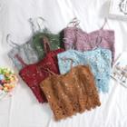 Crochet Lace Crop Cami Top