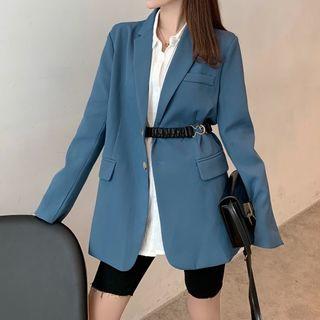 Single-breasted Blazer Blue - One Size