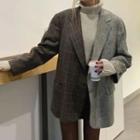 Single-breasted Oversized Panel Blazer