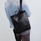 Flap Nylon Backpack Black - One Size
