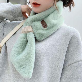Fleece Scarf Black - One Size