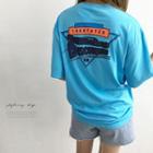 Crew-neck Lettering Long T-shirt