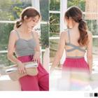 Strappy Back Sleeveless Shirred Top