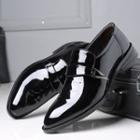 Pointed Block Heel Dress Shoes