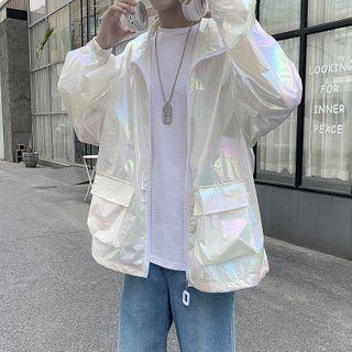 Couple Matching Iridescent Zip Jacket