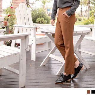 Chiffon Boot-cut Dress Pants