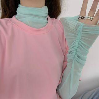 Short-sleeve T-shirt / Long-sleeve Sheer T-shirt