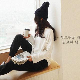 Round-hem Longline T-shirt