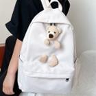 Bear Accent Zip Backpack