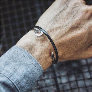 Alloy Nail Open Bangle