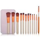 Set Of 12: Makeup Brushes Gold - One Size
