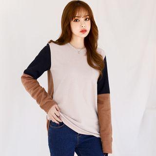 Color-block Fleece T-shirt