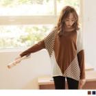Long Sleeve Color Block Striped T-shirt