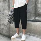 Tagged Cropped Cargo Pants