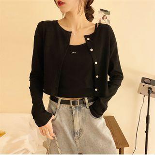 Applique Camisole / Cardigan