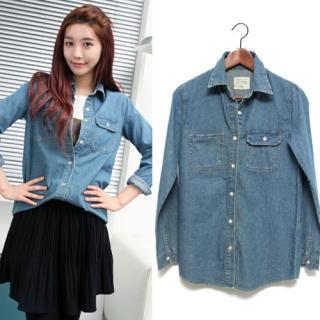 Long-sleeve Denim Shirt