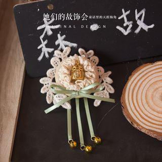 Birdcage-accent Hair Clip / Brooch