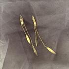 Alloy Leaf Fringed Earring 1 Pair - Gold - One Size