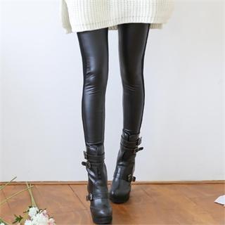 Faux Leather Leggings Pants