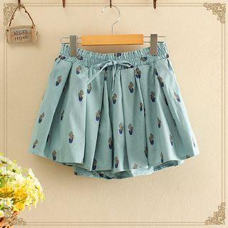 Cactus Print Skort