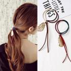 Feather Color Panel Hair Tie