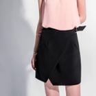 Clasp Belted Layered Skirt
