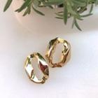 Bold Twisted-hoop Earrings Gold - One Size