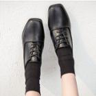 Square Toe Oxfords