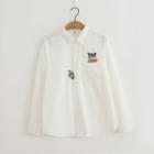 Raccoon Embroidered Shirt