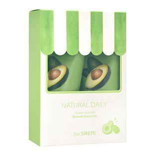 The Saem - Natural Daily Cleansing Foam Special Set - 4 Types Avocado