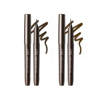 J.mue - Wondrous Easy Brow Tattoo - 2 Colors #01 Charcoal Brown