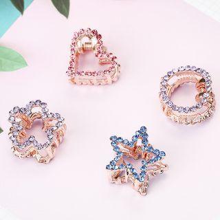 Rhinestone Alloy Hair Clamp