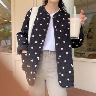 Dot Print Padded Jacket
