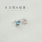 Planet & Sun Non-matching Stud Earring
