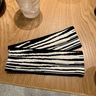 Knit Headband Zebra - One Size