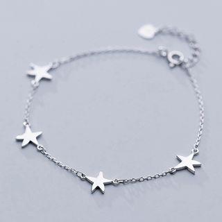 925 Sterling Silver Star Bracelet S925 Silver - As Shown In Figure - One Size
