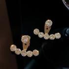 Rhinestone Swing Earring 1 Pr - Transparent - One Size