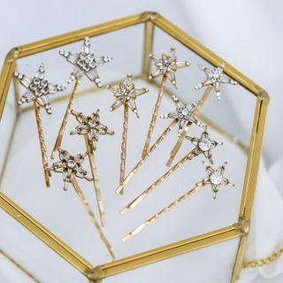 Wedding Rhinestone Star Hair Pin