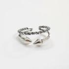 925 Sterling Silver Arrow Layered Open Ring As Shown In Figure - One Size