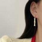 Bamboo Alloy Dangle Earring E4470 - 1 Pair - 925 Silver - One Size